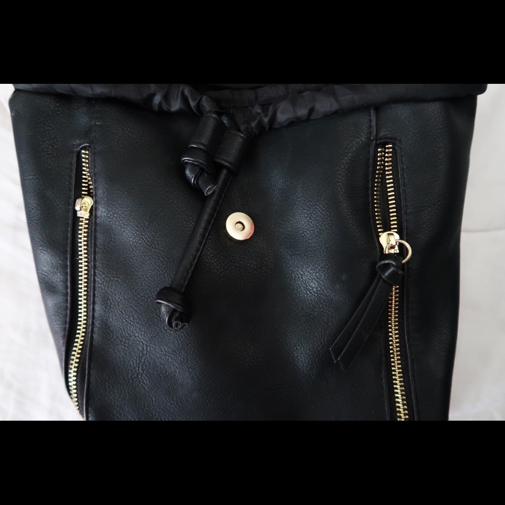 Black Mini Backpack - Picture 4 of 5